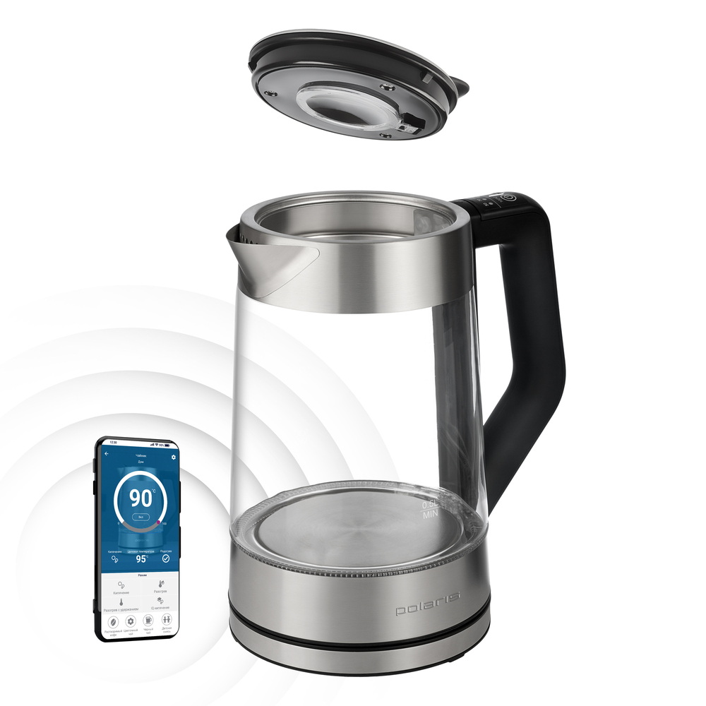 Электрический чайник Polaris PWK 1725CGLD Wi-Fi IQ Home с управлением через Wi-Fi