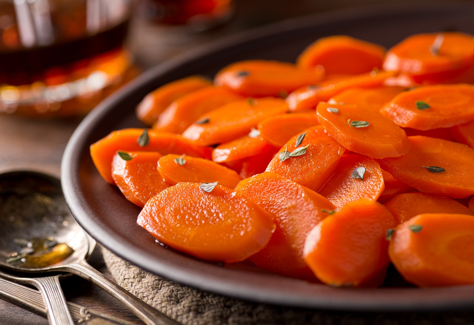 Рецепт: Морковь в медово-цитрусовой глазури